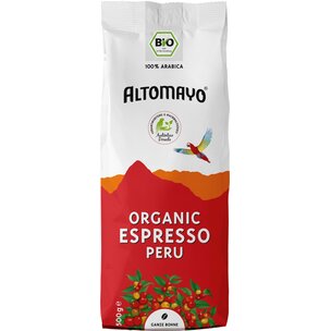 ALTOMAYO Organic Espresso PERU - ganze Bohnen (500g)