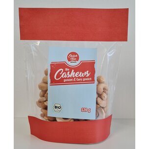 Bio Cashews geröstet & Curry gewürzt