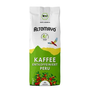 ALTOMAYO Bio Kaffee ENTKOFFEINIERT PERU - gemahlen (500 g)