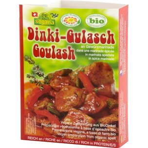 Dinki-Gulasch an Gewürzmarinade aus BioDinkel