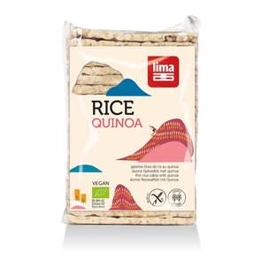 Dünne Reiswaffeln mit Quinoa
