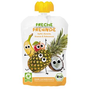 FF Bio Quetschie Apfel, Banane, Ananas & Kokosnuss