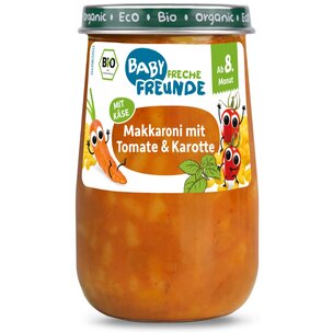 FF Bio Gläschen Makkaroni mit Tomate & Karotte