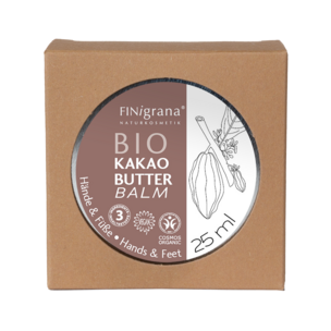 FINigrana® BIO Kakaobutter-Balm, 25ml in Weißblechdose im Umkarton 