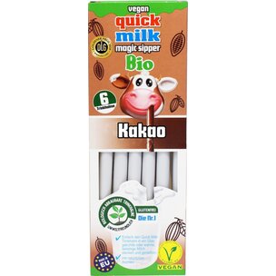 Quick Milk 6 Kakao Trinkhalme BIO 36g