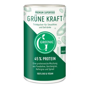 Grüne Kraft Superfood Trinkpulver Mischung