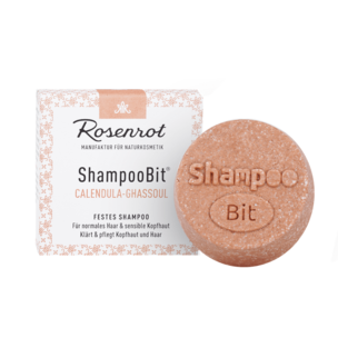 festes ShampooBit® Calendula-Ghassoul - 60g - in Schachtel