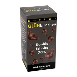 Glühbirnchen - Dunkle Schoko 70%