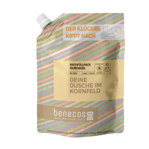 benecosBIO Nachfüllbeutel 1000 ml Duschgel BIO-Hafer