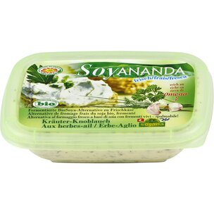 Soyananda Kräuter- Knoblauch - vegane Alternative zu Frischkäse 