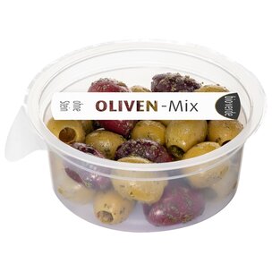 Prepack Oliven-Mix ohne Stein mariniert