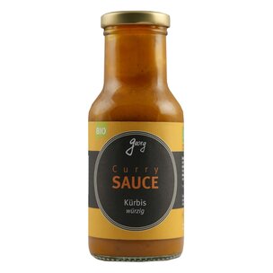 Curry-SAUCE Kürbis würzig Bio - ohne Tomate - vegan 
