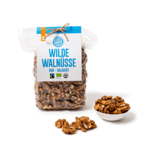 Wilde Walnusshälften Nature, ungeröstet, Bio & Fairtrade, 600g