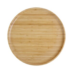 pandoo Teller aus Bambus - wiederverwendbar - Größe 30 cm x 30 cm x 2 cm