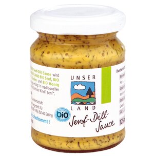 UL Bio Senf-Dill-Sauce, BayBio, 125ml Glas