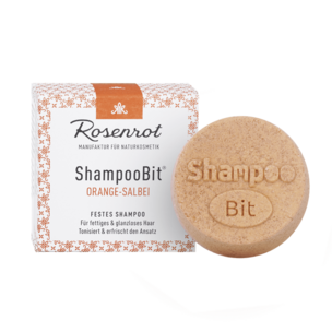 festes ShampooBit® Orangen-Salbei - 60g - in Schachtel