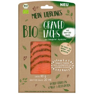 Mein Lieblings Bio-Graved Lachs 80g + 20ml Sauce