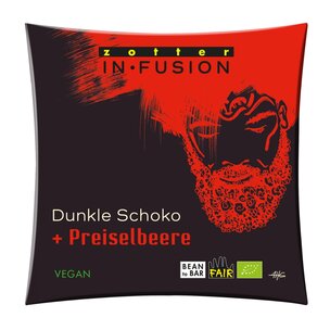Dunkle Schoko + Preiselbeere