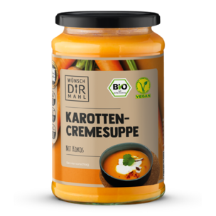 Karottencremesuppe mit Kokos 380ml Bio & vegan