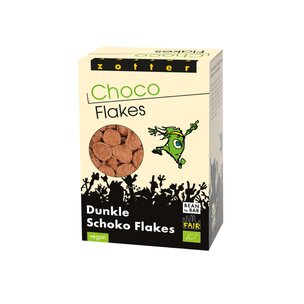 Dunkle Schoko-Flakes