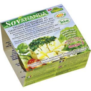 Soyananda veganer Griechischer Käse mit BioKräutern & BioOlivenöl