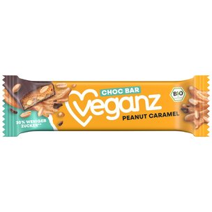 BIO Veganz Choc Bar Peanut Caramel 50g