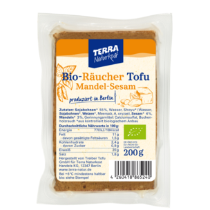 Terra Mandel Sesam Tofu geräuchert, 200g