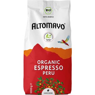 ALTOMAYO Organic Espresso PERU - ganze Bohnen (1000g)