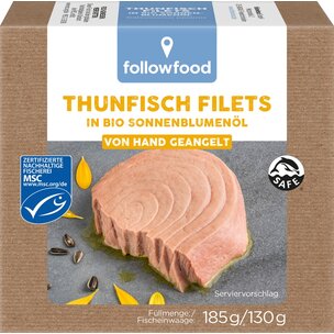 Thunfisch Filets in Bio Sonnenblumenöl