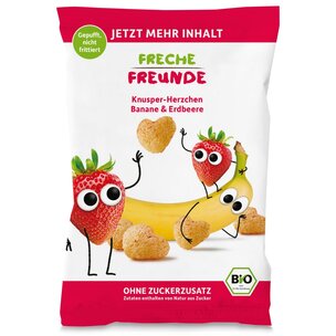 FF Bio Knusper-Herzchen Banane & Erdbeere