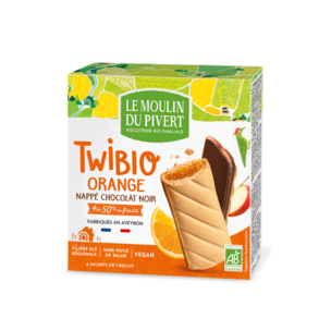 Twibio Kekse Orangefüllung mit Zartbitterschokolade