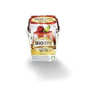 Bio Panna Cotta Himbeere