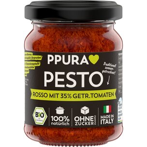 BIO Pesto Rosso mit 35% getrockneten Tomaten