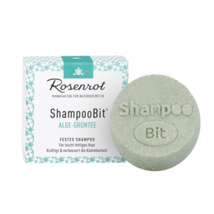 festes ShampooBit® Algen-Grüntee - 60g - in Schachtel