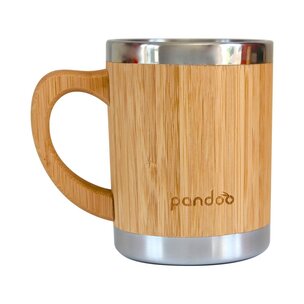 pandoo Kaffeebecher aus Bambus und Edelstahl