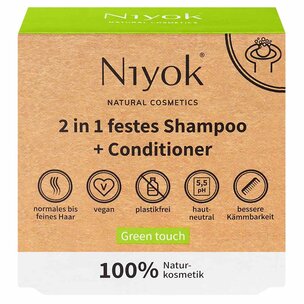 Shampooing & revitalisant solide 2 en 1 Green Touch