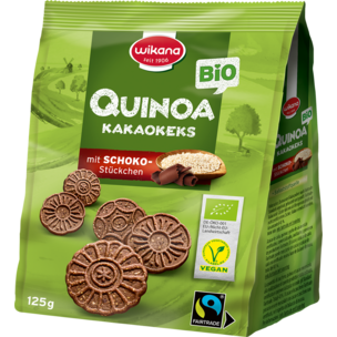 Bio Quinoa Kakaokeks mit Schoko-Stückchen, 125 g