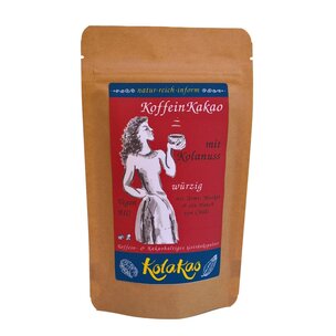 KolaKao würzig - der KoffeinKakao mit 40% Kolanuss, Zimt und Chili - 100g Pulver