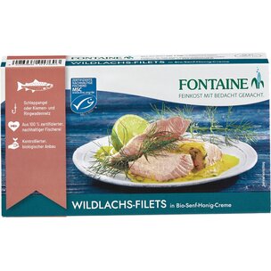 Wildlachs-Filet in Bio-Senf-Honig-Creme